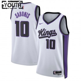 Dres Sacramento Kings Domantas Sabonis Nike 2023-24 Association Edition Bijela Swingman - Dječji